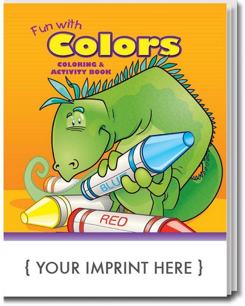 SC0228 Fun with Colors Coloring and Activity BOOK With Custom Imprint